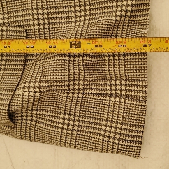 Vintage JH Collectibles Wool Blend Plaid Suit Sz 8 Gray Cream - Picture 9 of 16